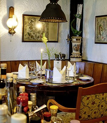 Gemütliche Nische im Restaurant Brackstedter Mühle