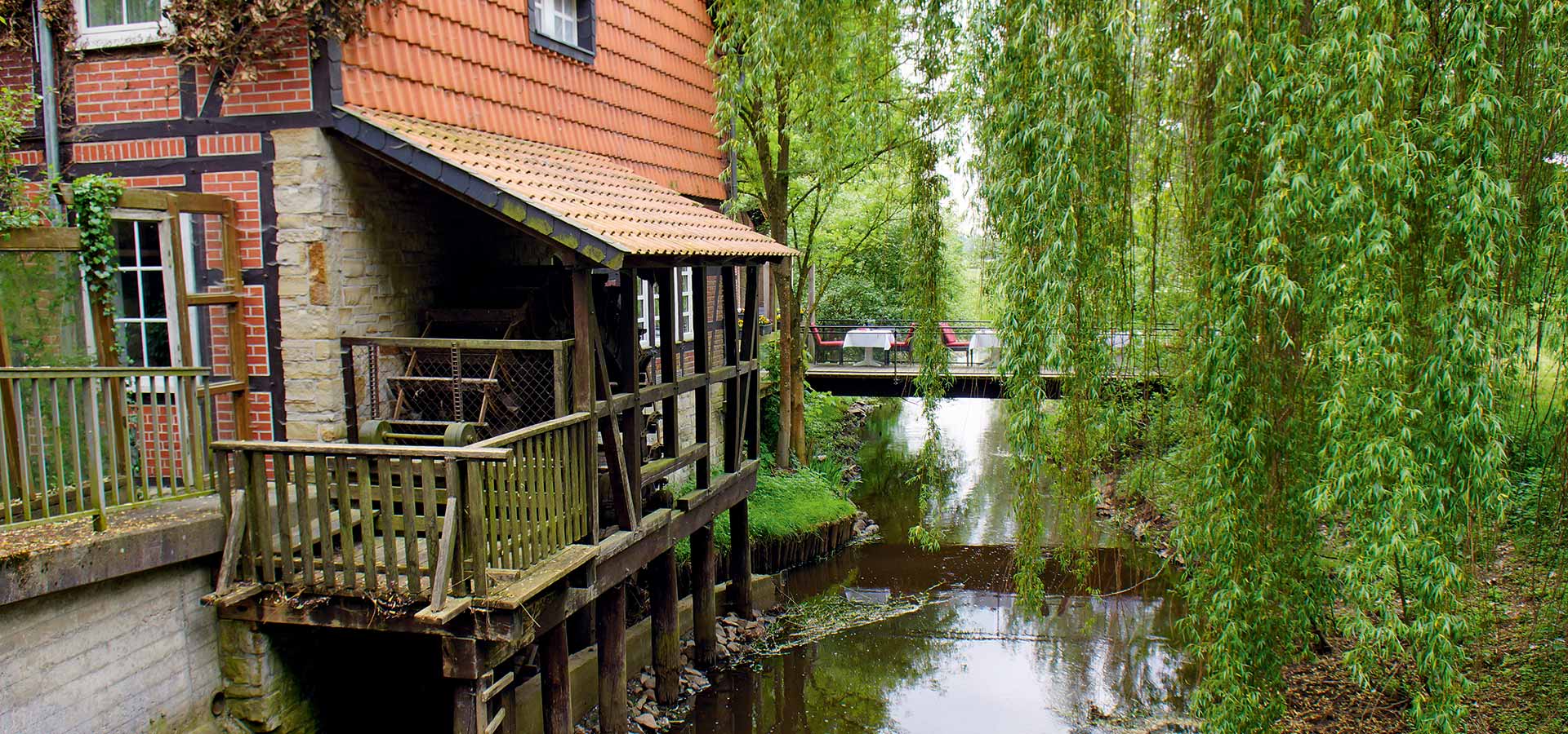 Hotel & Restaurant Brackstedter Mühle Wolfsburg - Blick auf die Kleine Aller